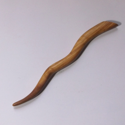 Olivewood hairstick handmade by Natural Craft supplied by Longhaired Jewels
